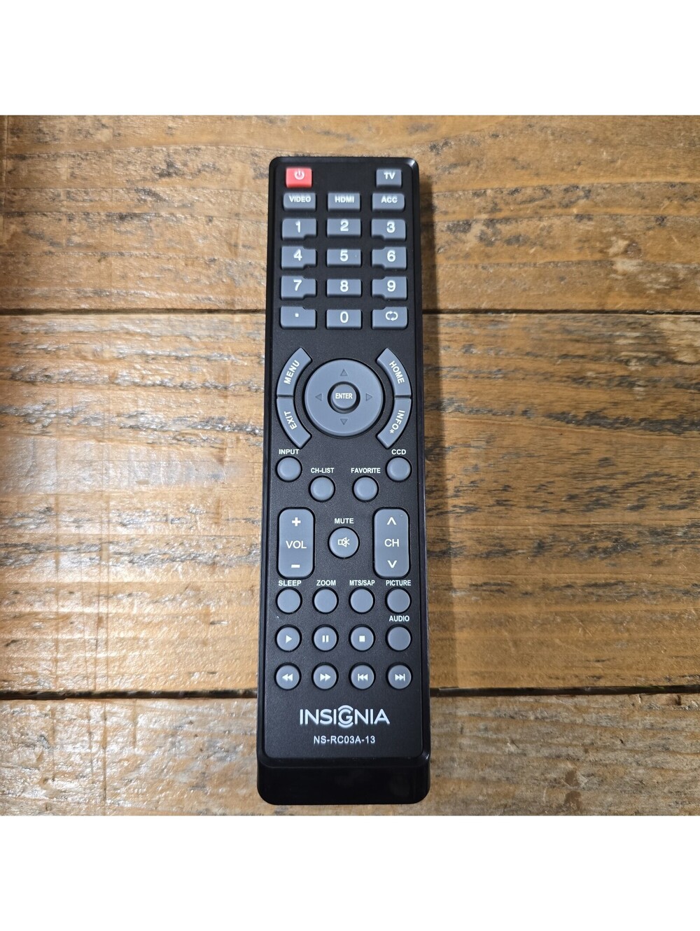 INSIGNIA NS-RC03A-13 TV Remote Control - EUC - Ships from USA
